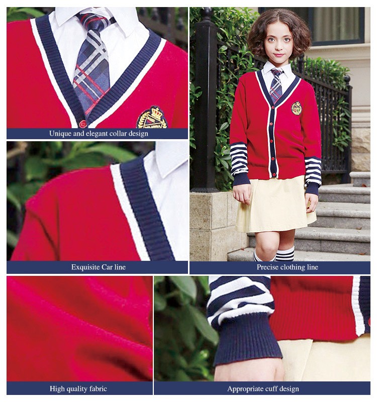 디자인 사립 교복 일본 교복 가디건 스웨터