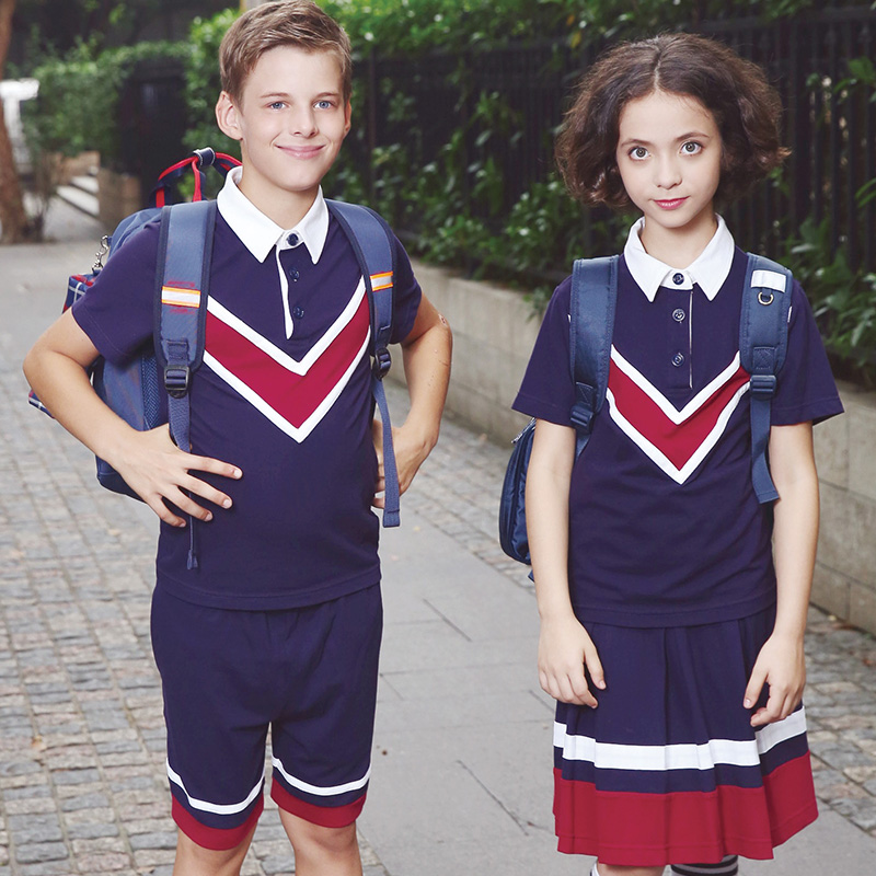 소녀와 소년을 위한 새로운 디자인 기본 운동복 학교 면/폴리에스터 교복