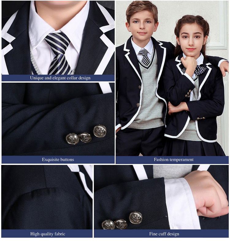 도매 교복 블레이저 미국 초등학교 교복 샘플
