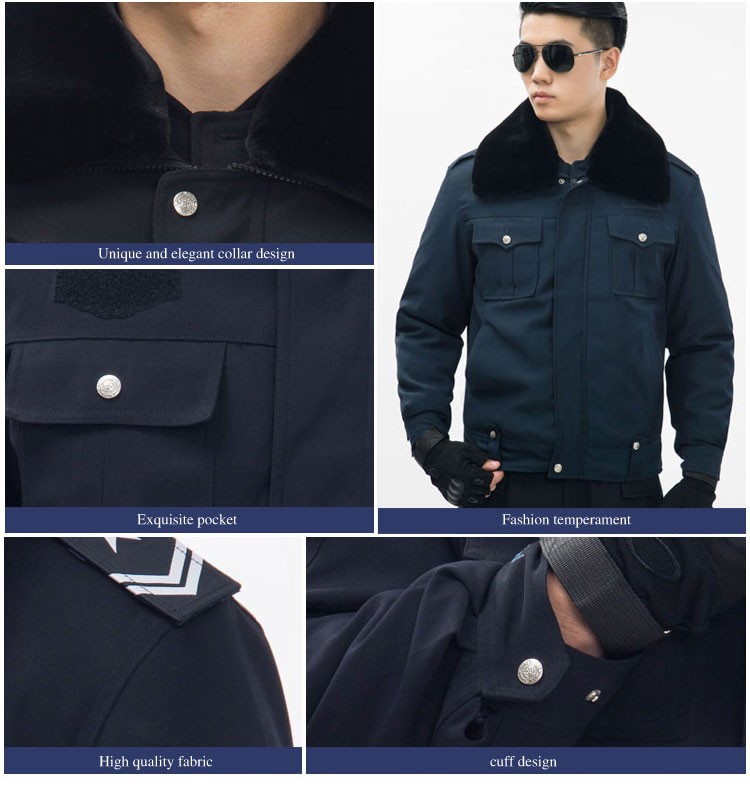 사용자 정의 디자인 가을 겨울 남성 경비원 회사 장교 보안 유니폼 코트 보안 공항 호텔 경비 세트