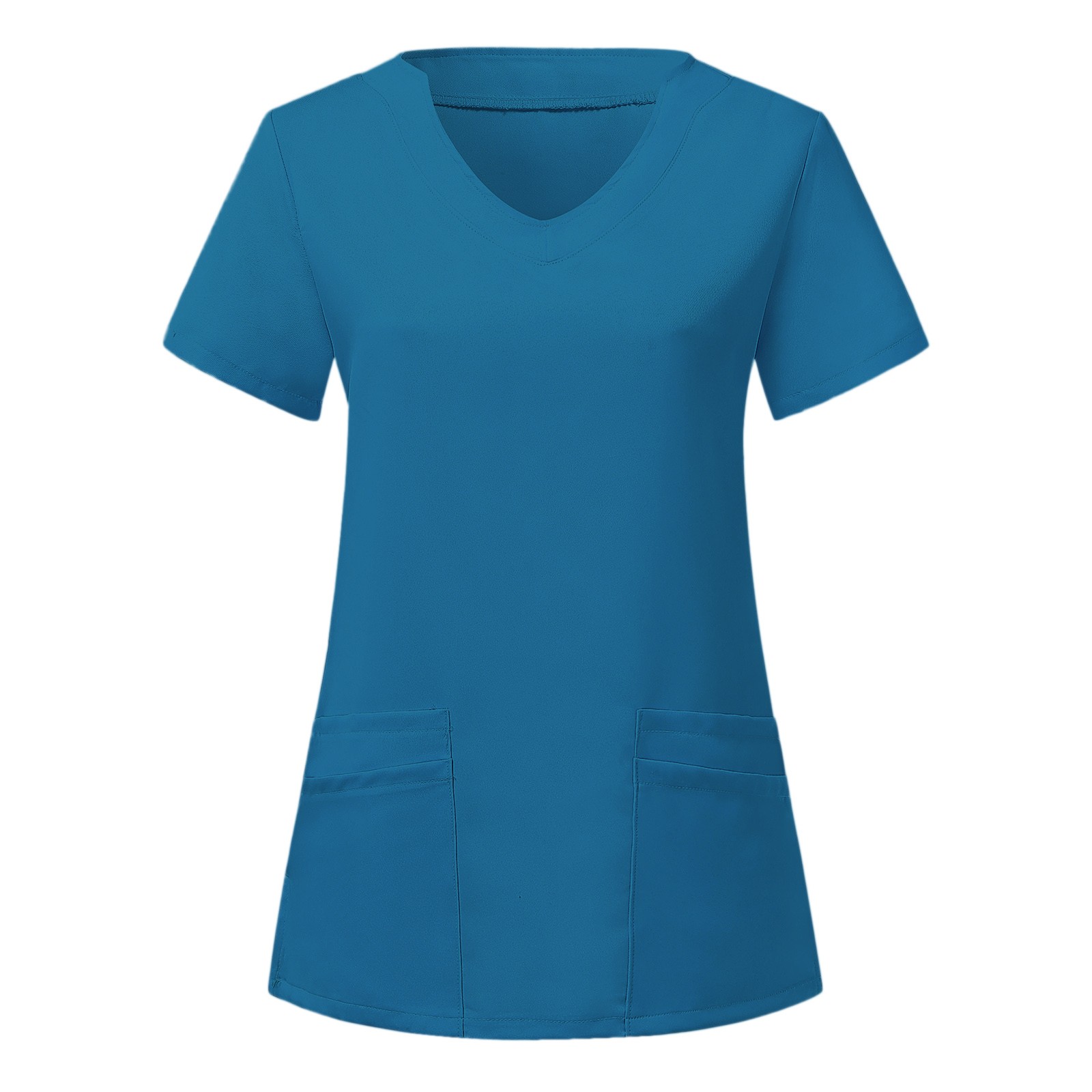 맞춤형 V 넥 편안한 간호사 유니폼 스크럽 병원 간호사 스크럽 유니폼